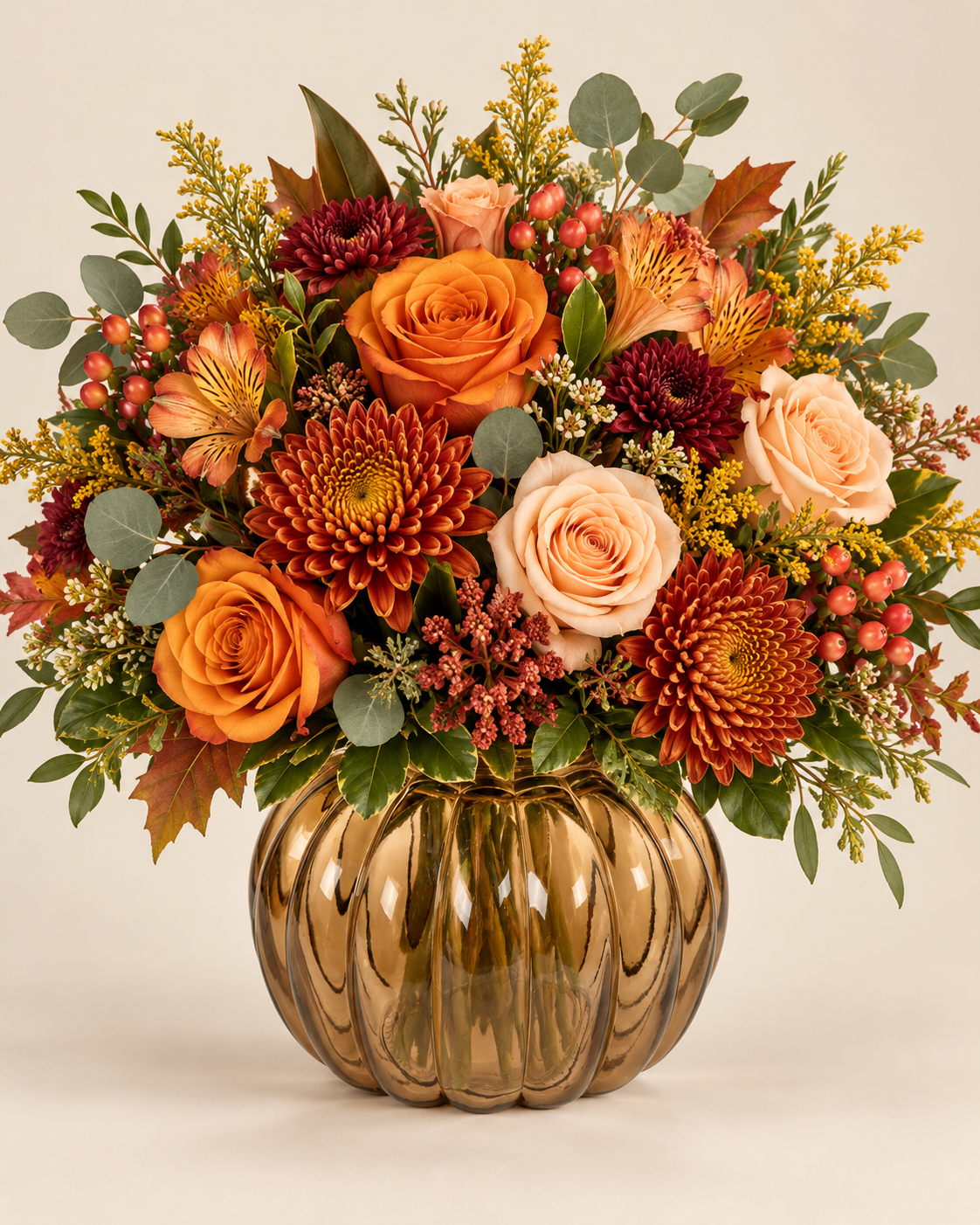 Florist’s Choice Pumpkin Fall Arrangement