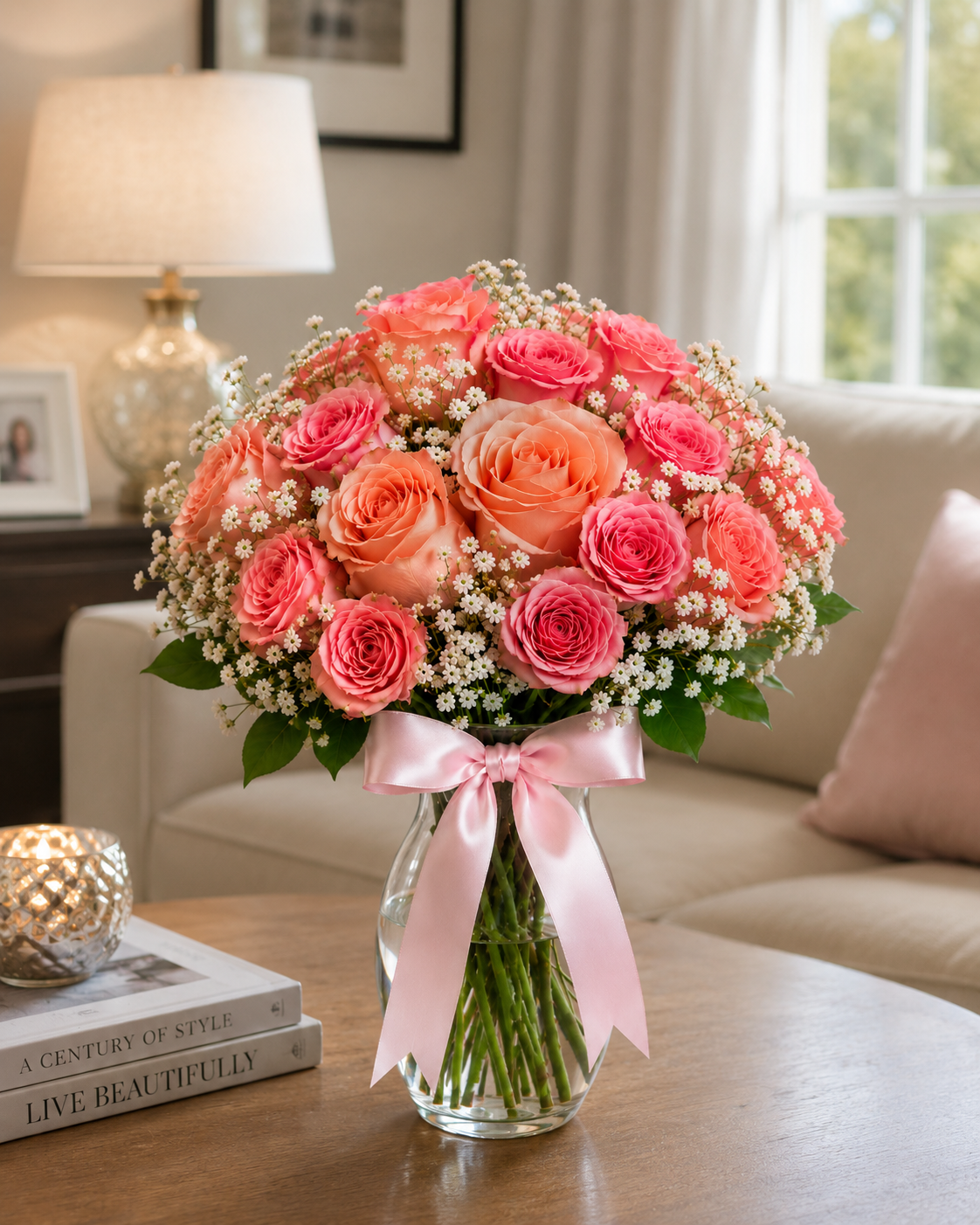 Blush Whisper – Pink Roses