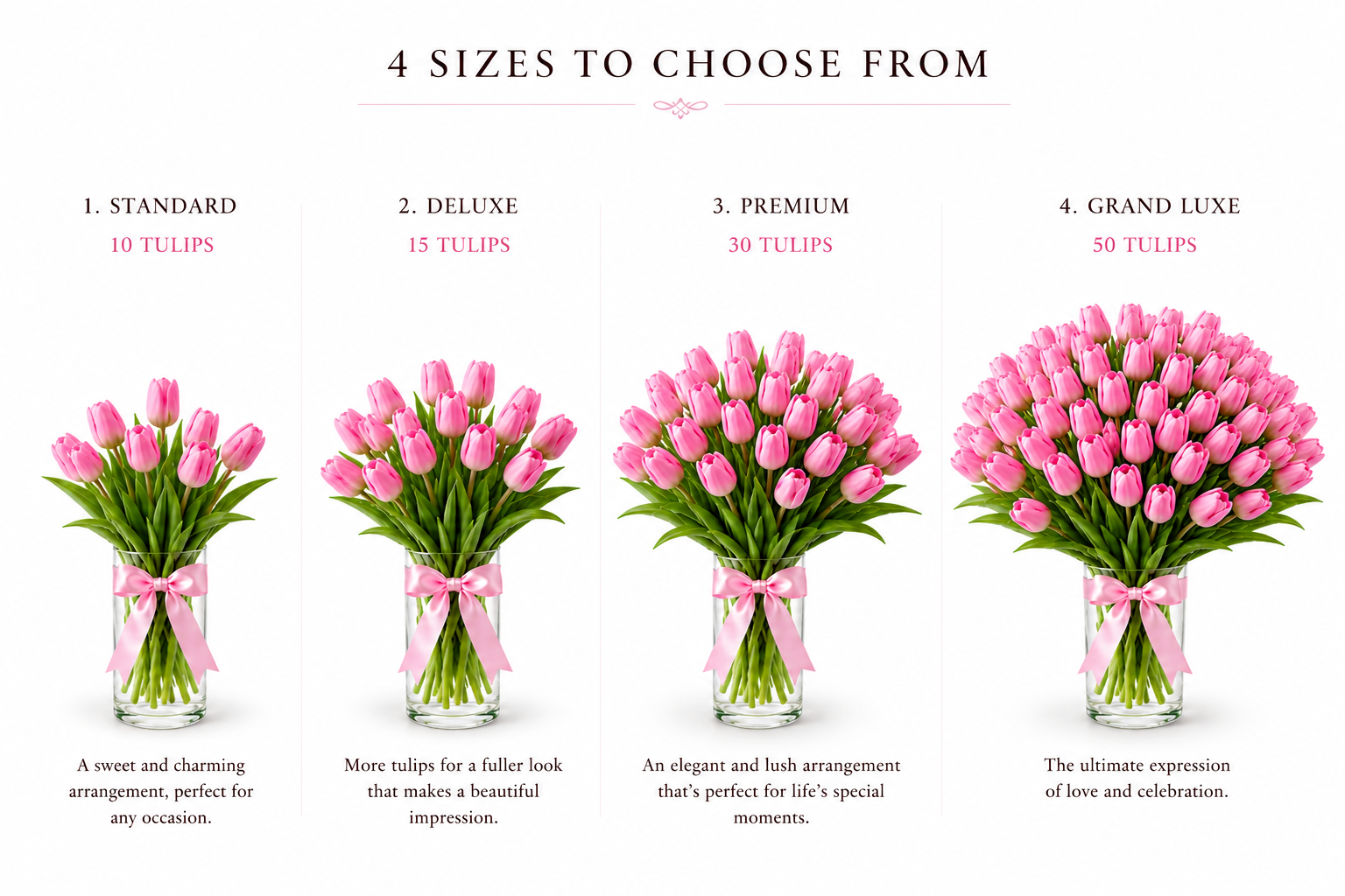 Blushing Tulips Vase