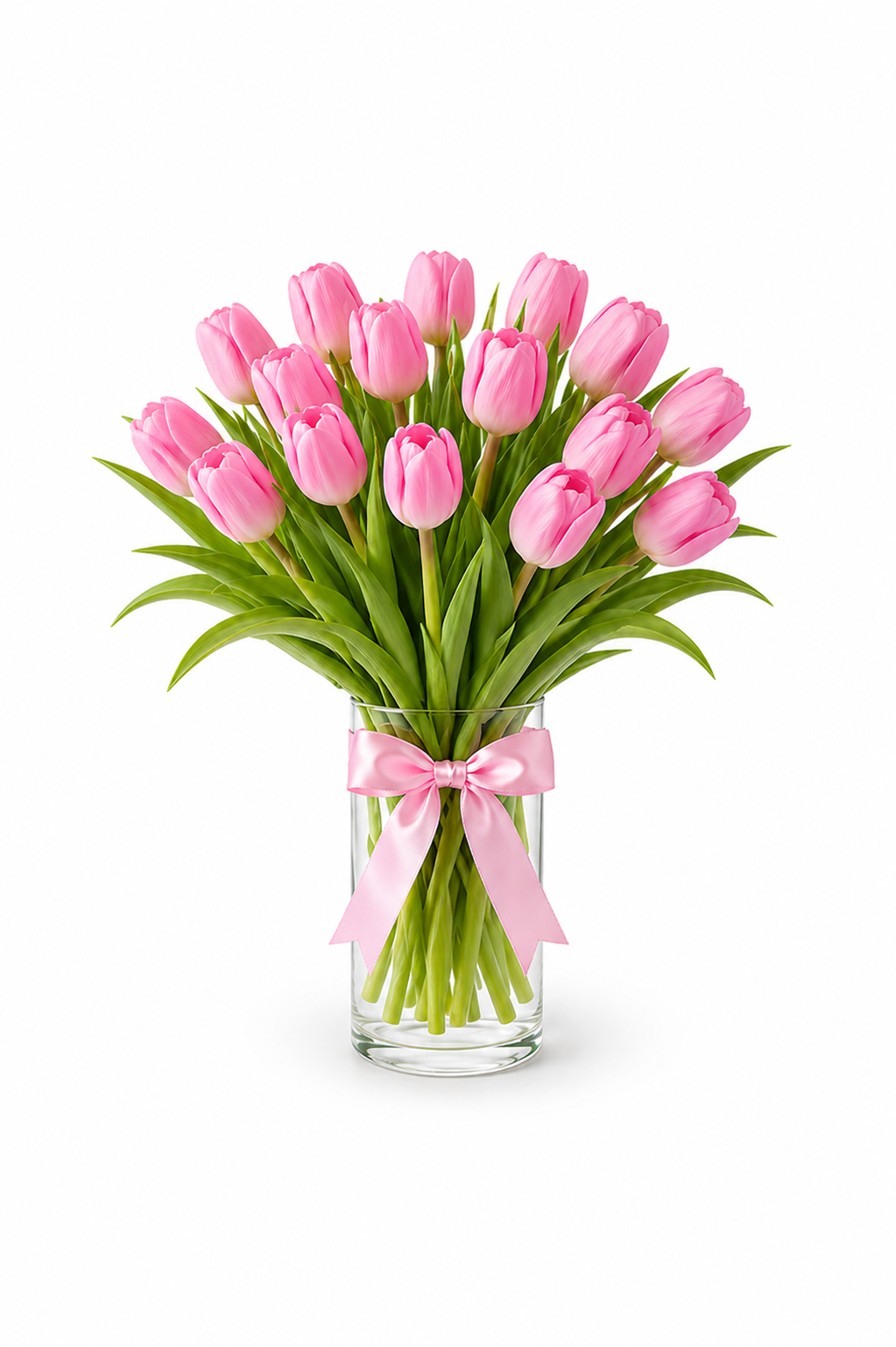 Blushing Tulips Vase