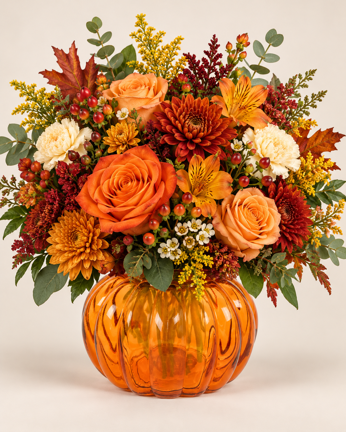 Florist’s Choice Pumpkin Fall Arrangement