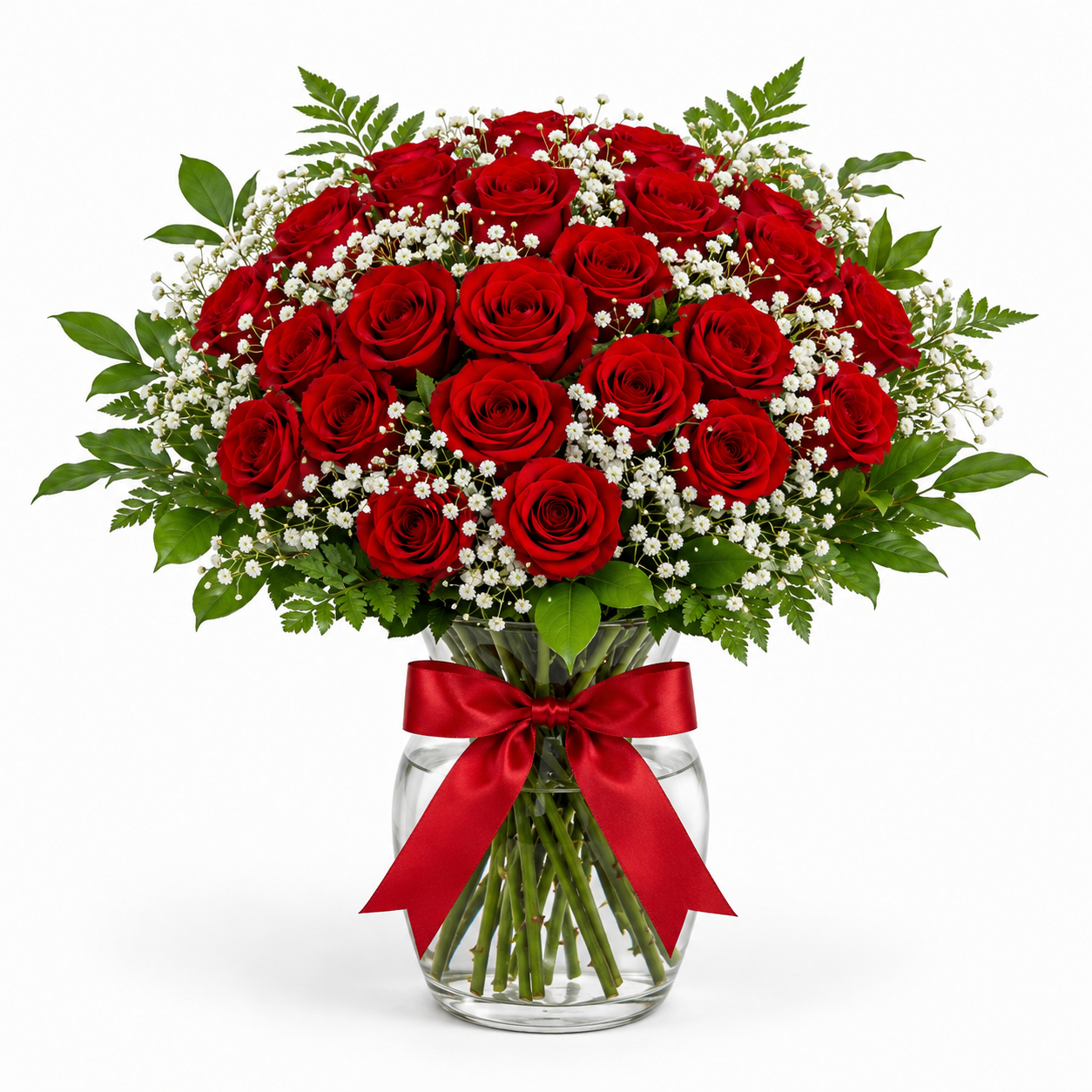 Classic Red Roses Wrap