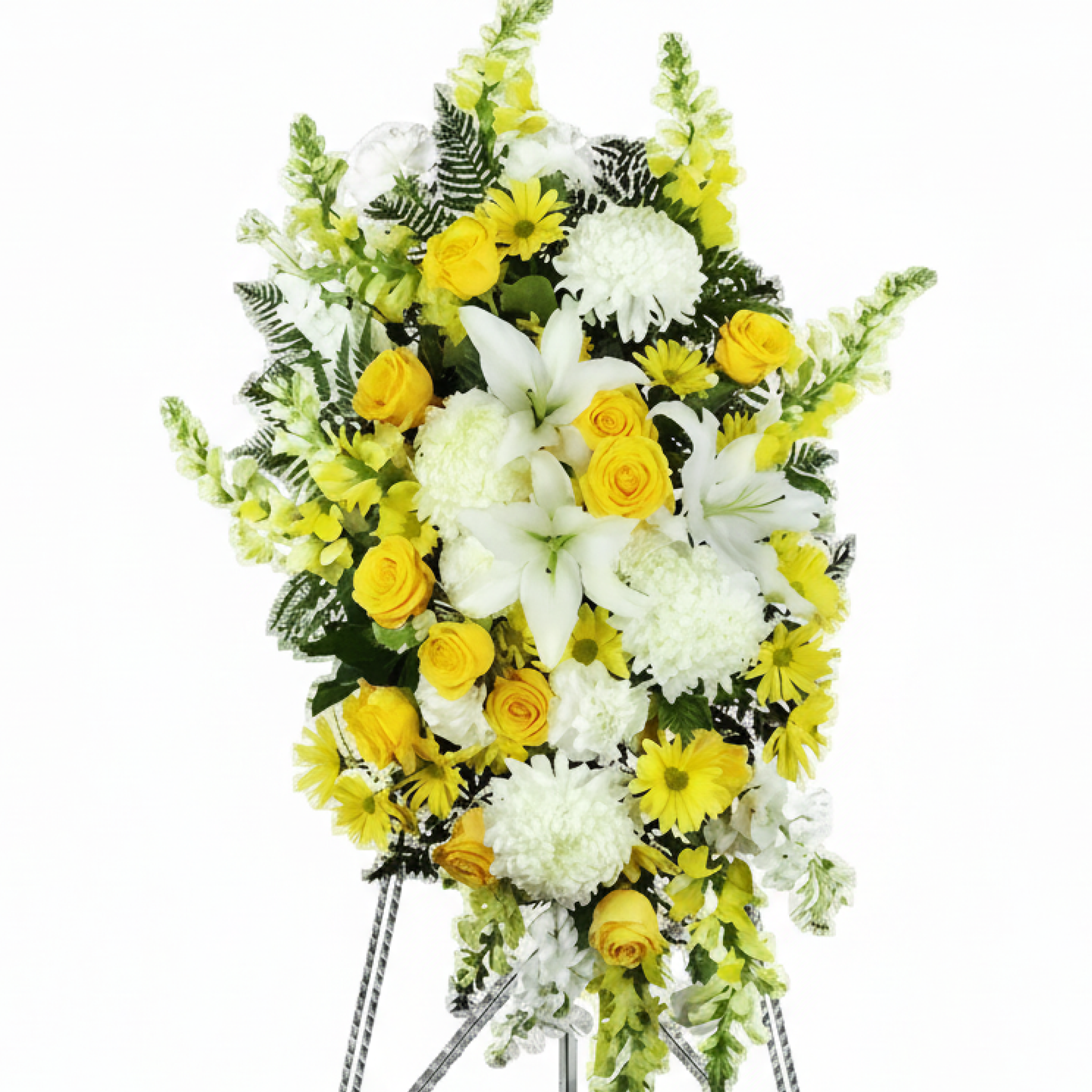 Golden Reflections Standing Spray