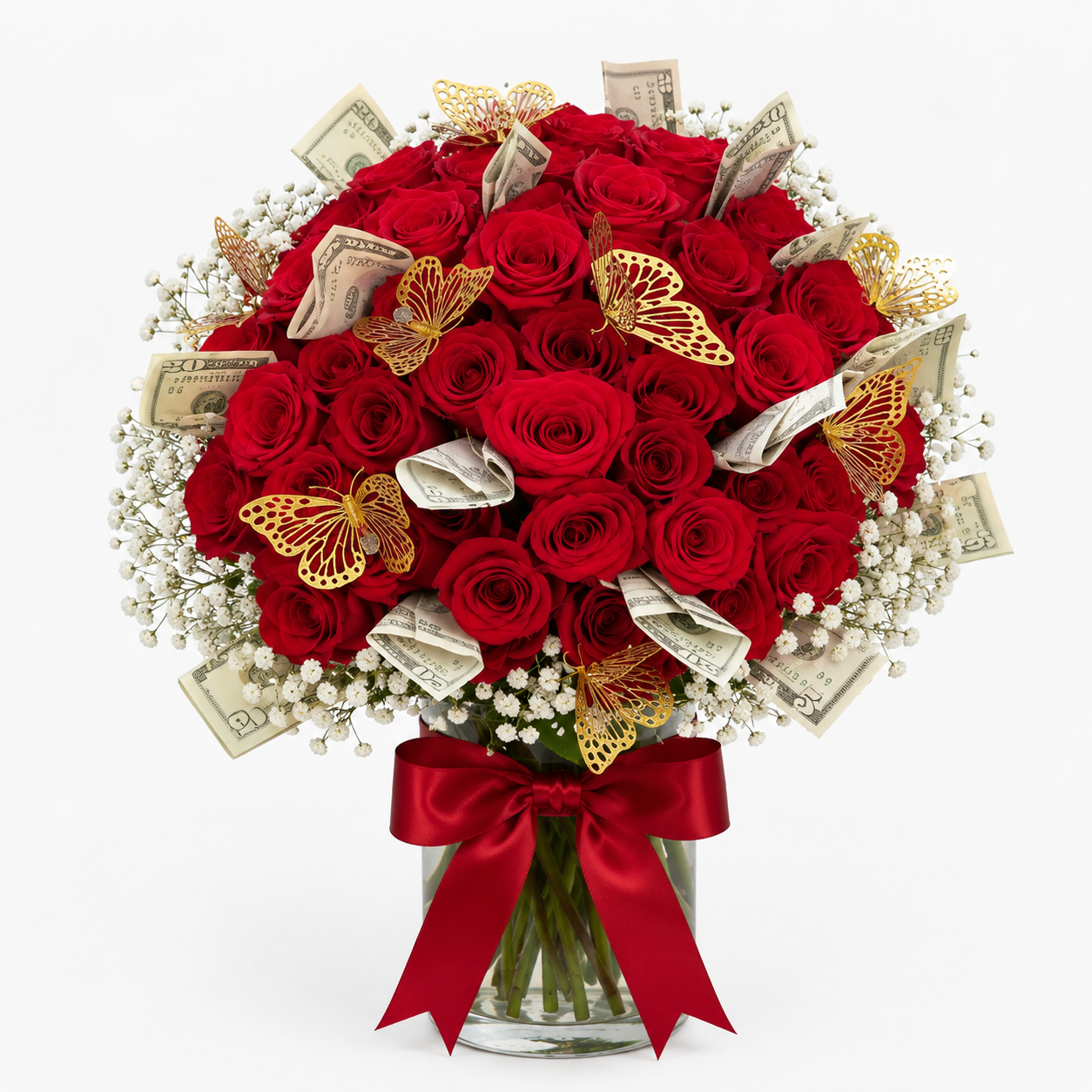 Money Glam Buchón Bouquet  Wrap