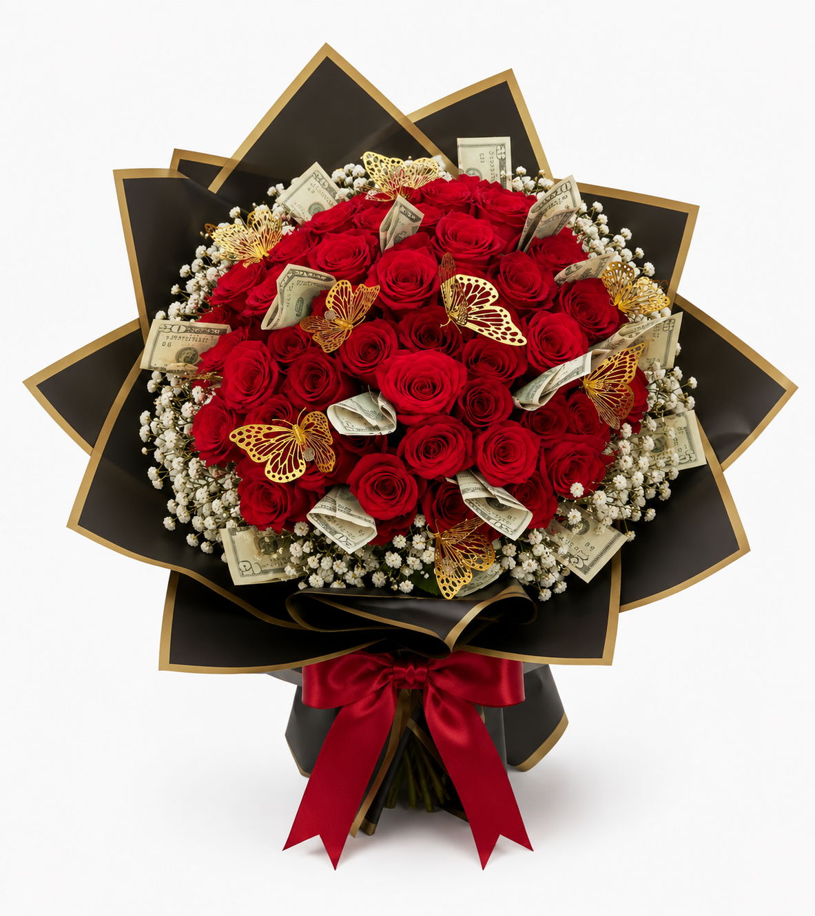 Money Glam Buchón Bouquet  Wrap