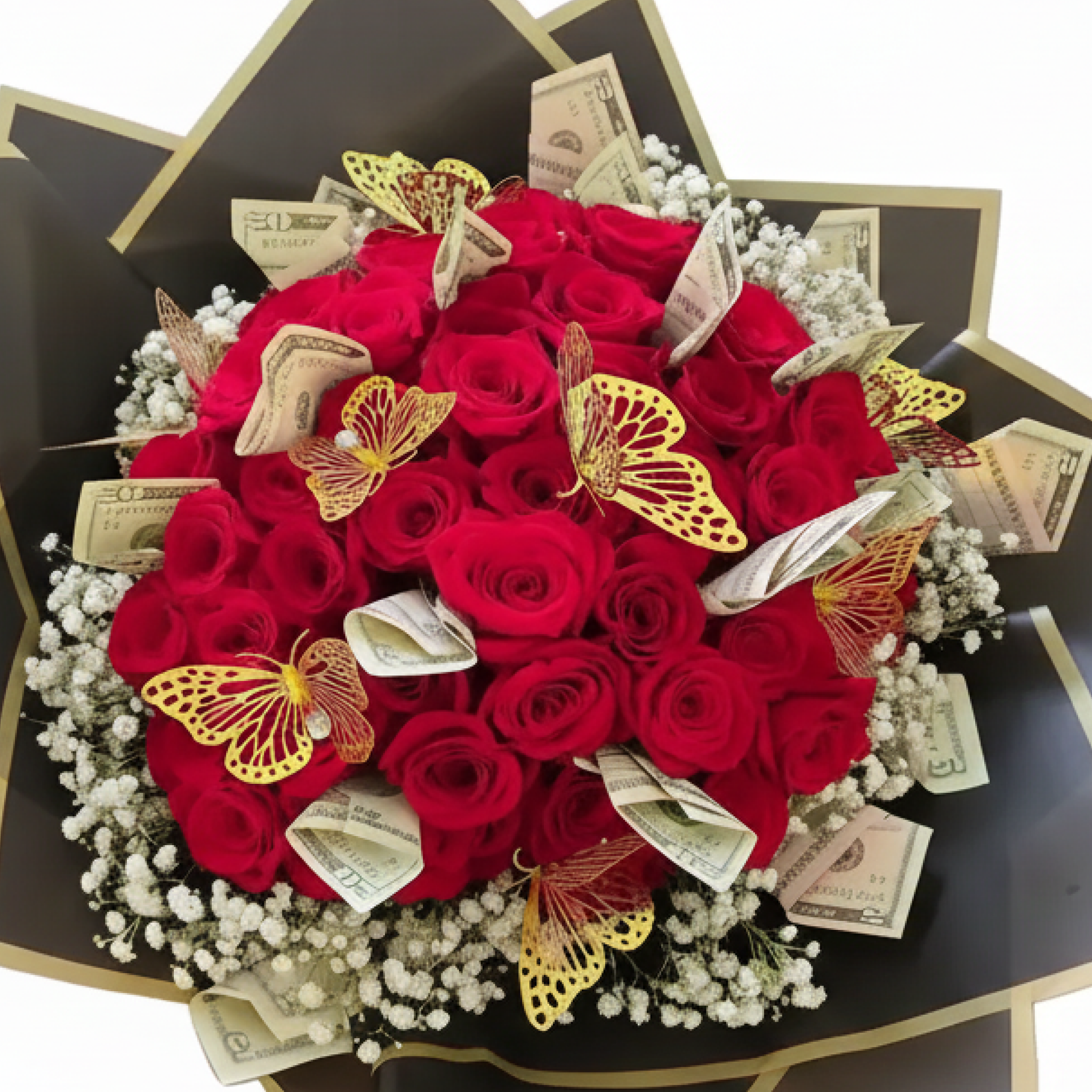 Money Glam Buchón Bouquet  Wrap