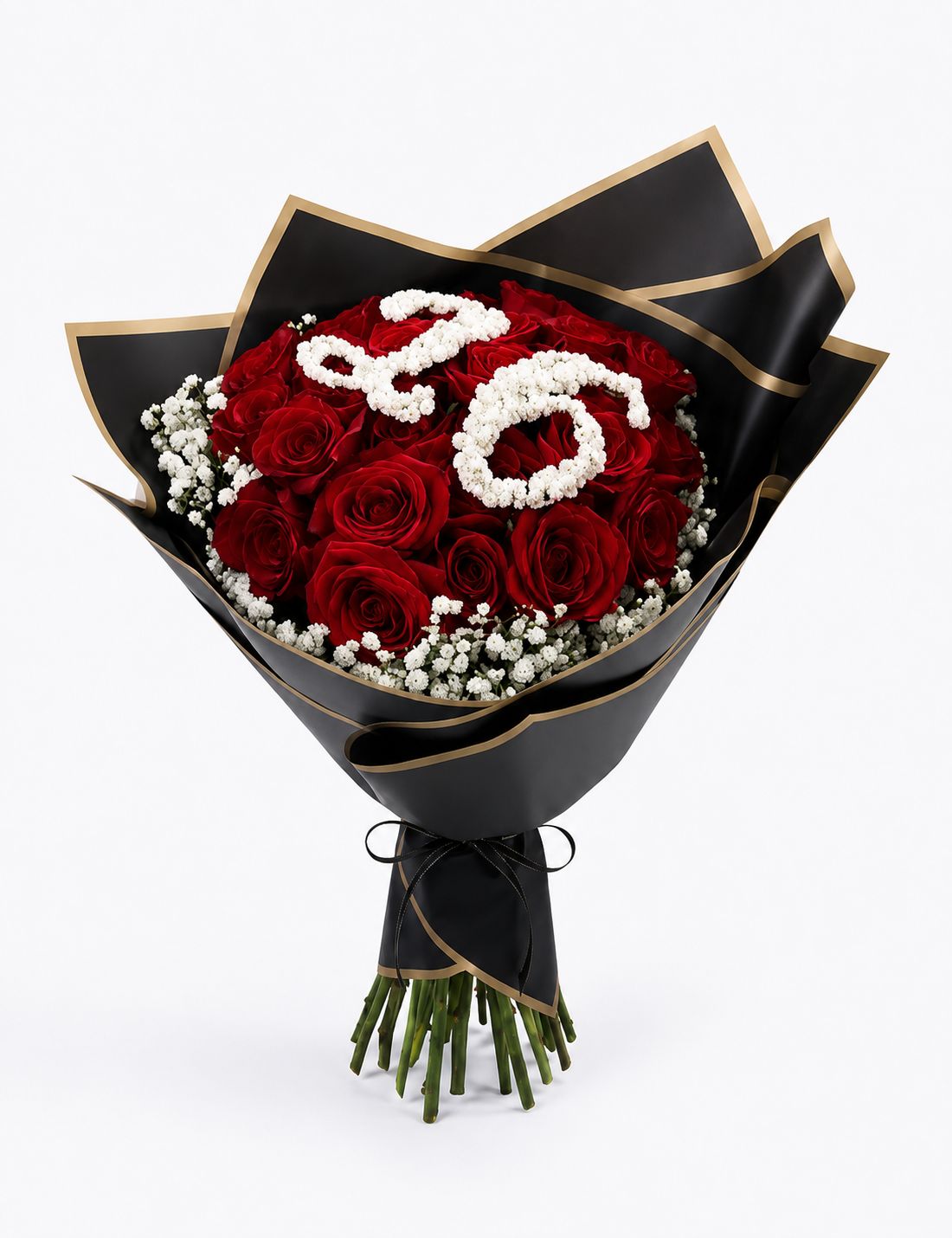 Personalized Bouquet (24 Roses) Wrap