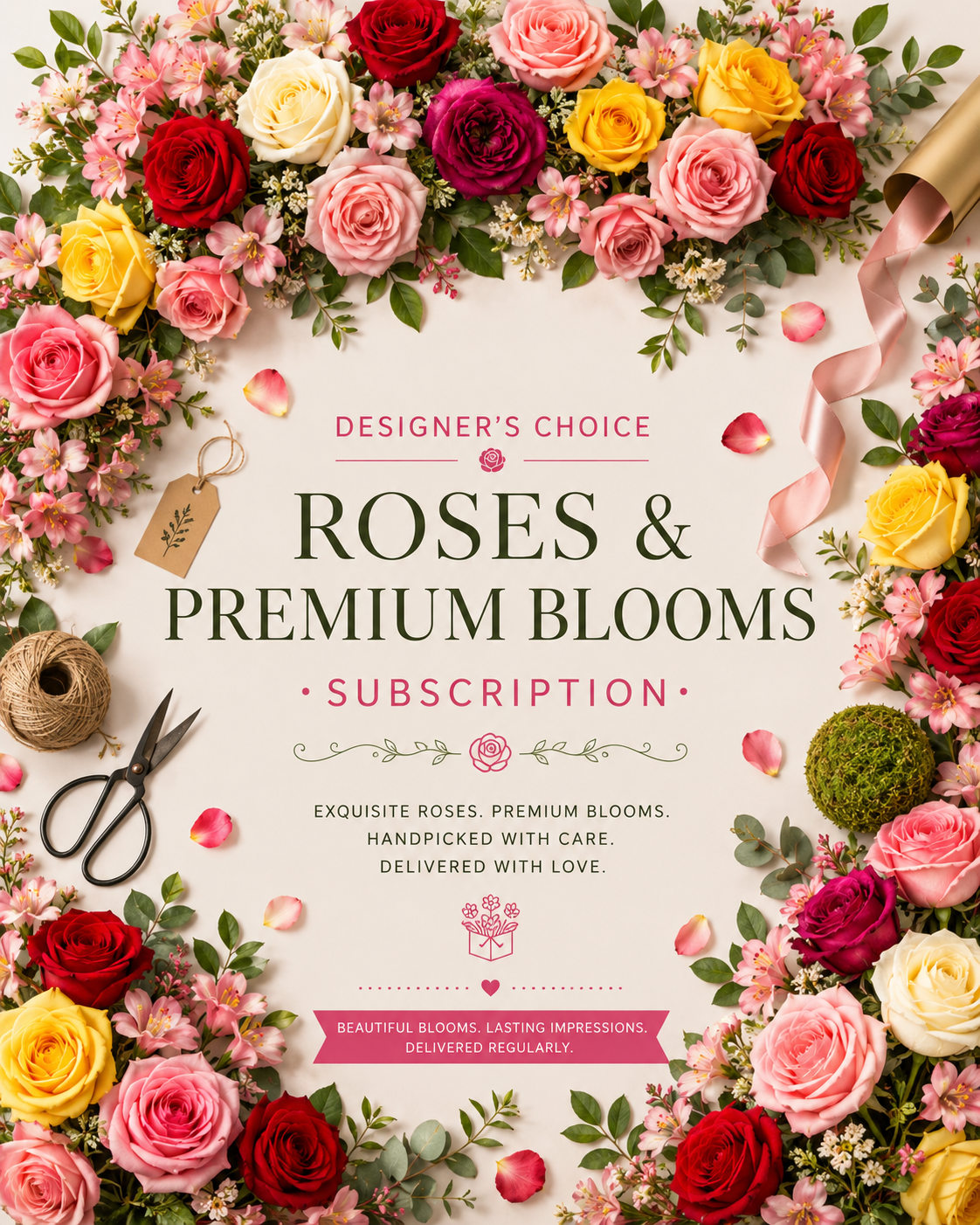 Roses & Premium Blooms - Subscription