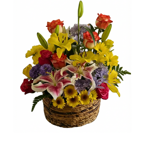 Rustic Sunrise Basket