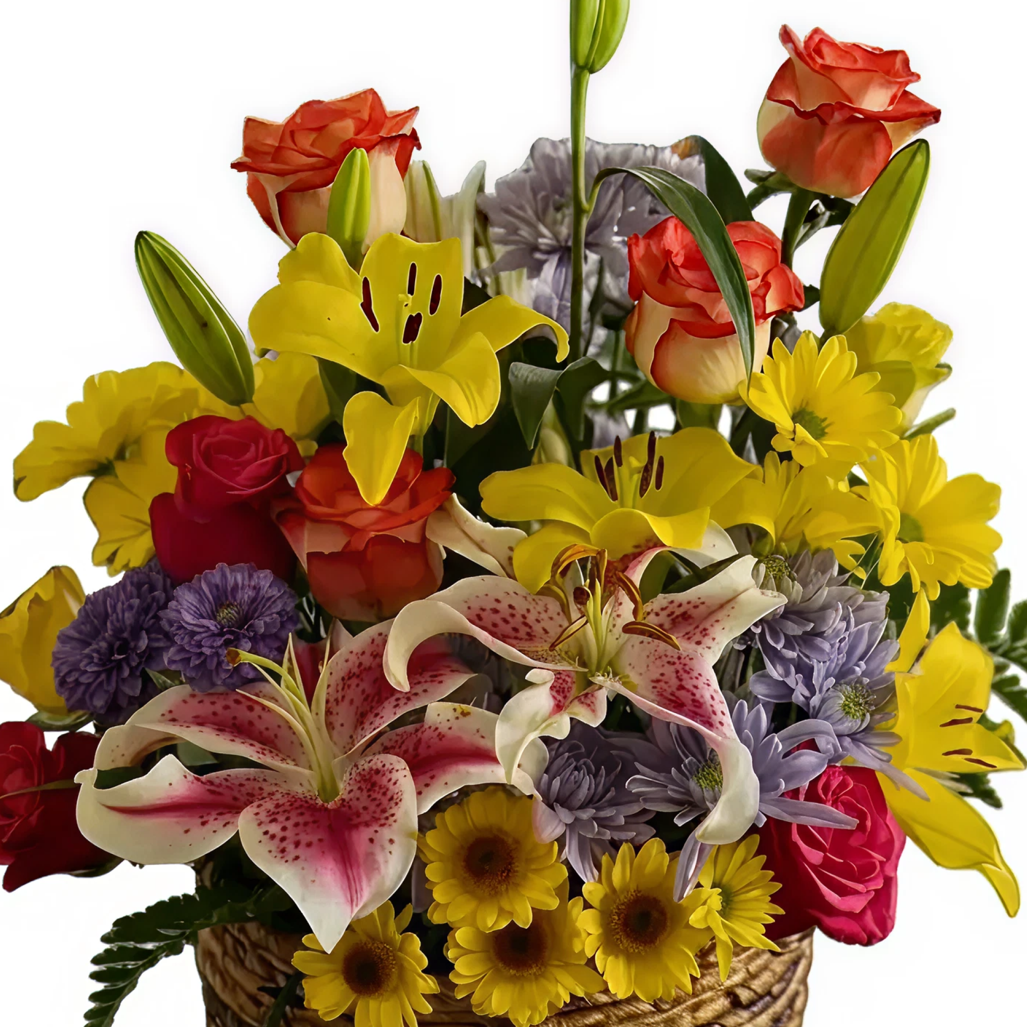 Rustic Sunrise Basket