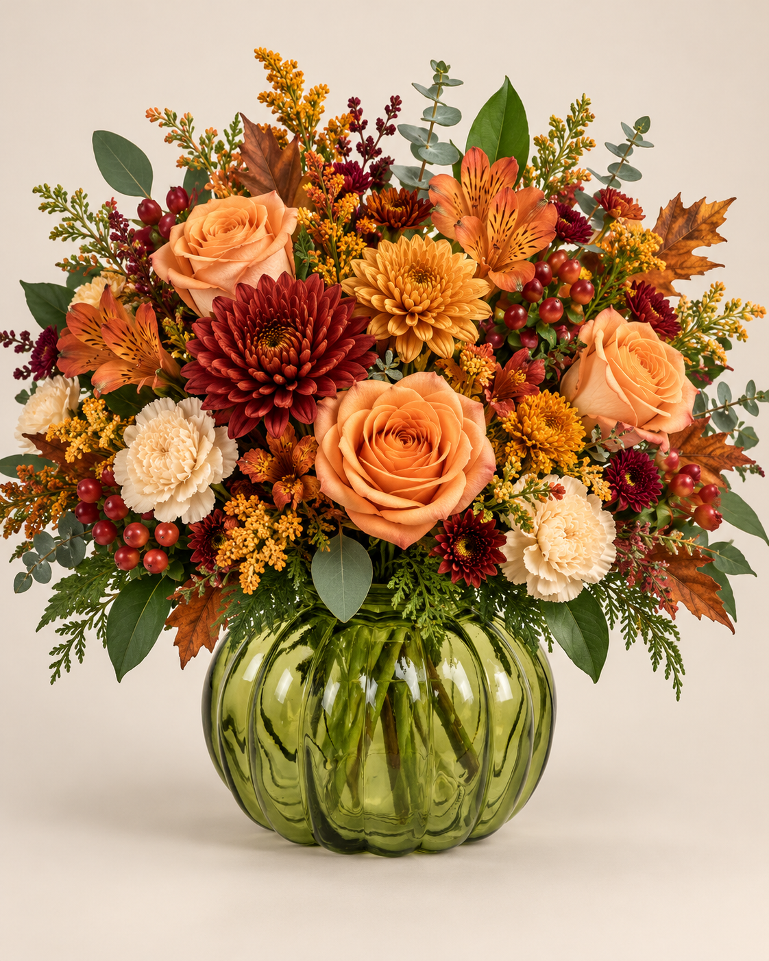 Florist’s Choice Pumpkin Fall Arrangement